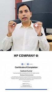 Dibyasingh Ray on Instagram: "Get this Certificate for FREE! Enroll in this Free Course offered by HP Course Name - Business Communications DM “HP” to get the course link."