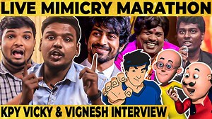 201K views · 3.7K reactions | LIVE MIMICRY: Arjun Das, Atlee, Mottu Patlu, Shinchan, Daniel Balaji, Santhanam - 藍Fun Interview | Behindwoods | Facebook