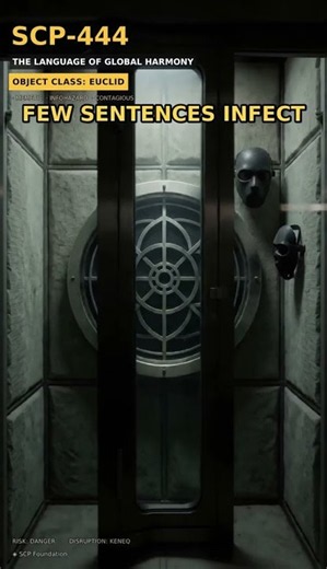 SCP-444 [The Language of Global Harmony] #Shorts #SCP #SCP444 #SciFi #Horror