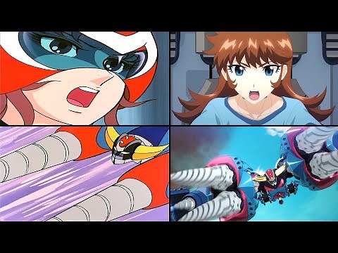 Grendizer U: Drill Spazer Combination Comparison (1975 VS 2024 Maria)[グレンダイザーU ドリルスペイザー 合体 マリア 比較]