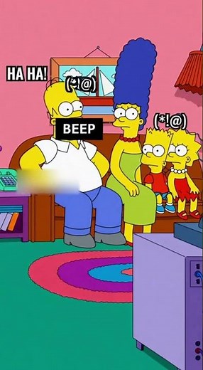 Homer Starts a Family Swearing Contest Watching Terrible TV 😂 | Animated Comedy Short