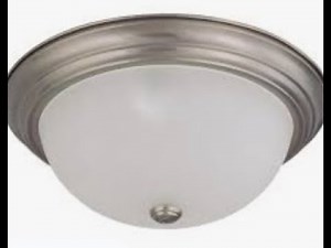 How to install a hanging ceiling light fixture back in place