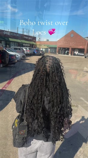 This is your sign to try boho twists over locs ✨#bohotwists #extendedtwostrandtwist #dfwloctician #dallaslocstylist #locstyles