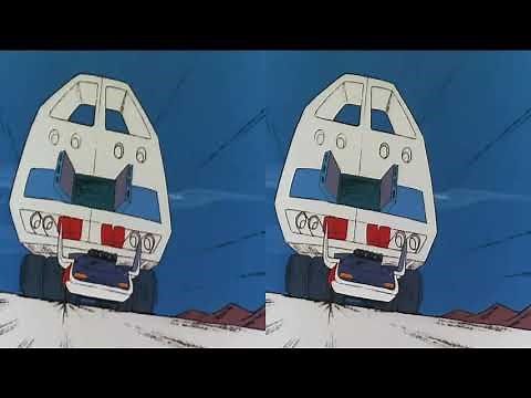Daimos 1st transformation comparison (DVD vs 4K! UHD!)