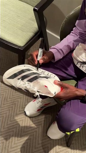 just Sabastian Sawe and his SUB 2 World Record Adizero Adios Pro Evo 3 😍💨💫 #adidas #running