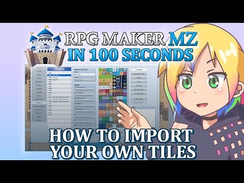 How to Import Your Own Tiles // RPG Maker MZ In 100 Seconds