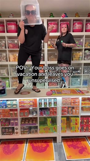 When the boss is away, we barely get through the day 😂🎺 #funny #team #shop #funky #fidgets #laugh