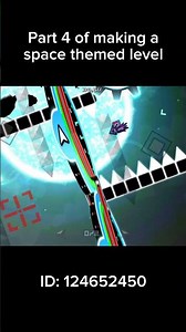 Part 4 of making a space themed level #gd #gdlevels #geometrydash #geometrydashshowcase