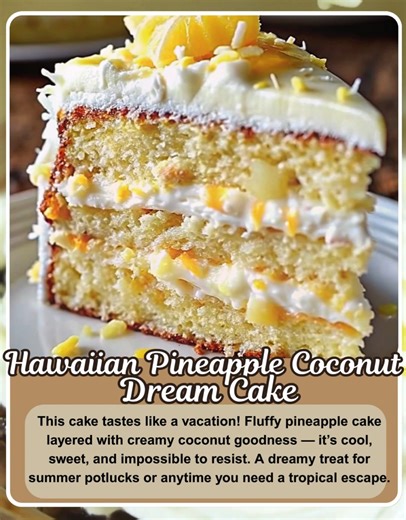 2.1K views · 18 reactions |  Hawaiian Pineapple Coconut Dream Cake –...