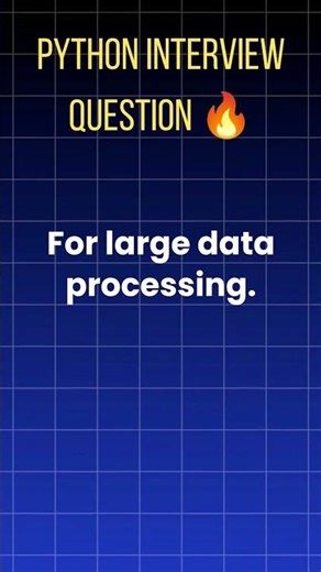 Python Interview Question 🔥 When Are Generators Preferred in Python? | Performance | SSLABS