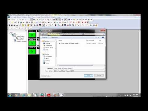 EZ Touch HMI Converting From A Larger Screen To A Smaller Screen