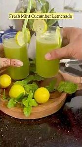 Refreshing Cucumber Moringa Mint Lemonade Recipe #ytshorts #shorts #summerdrink