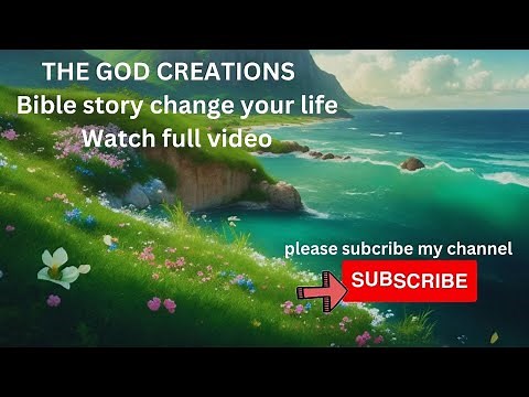 AI animation bible story THE GOD CREATION for kids,