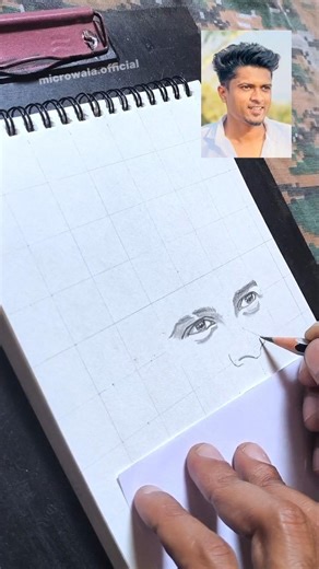 ✏️🔥 Portrait sketch tutorial #follow #like #viral #shorts #yt #art #drawing #share #subscribe #trend