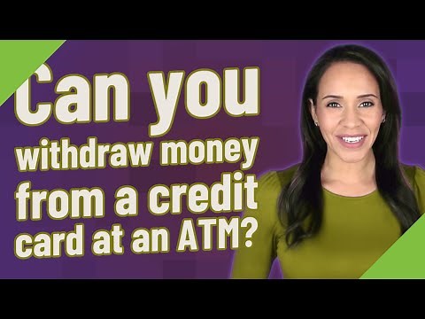 Can you withdraw money from a credit card at an ATM?