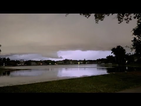 Real Time Lightning/Storm Footage Over The Florida Everglades!