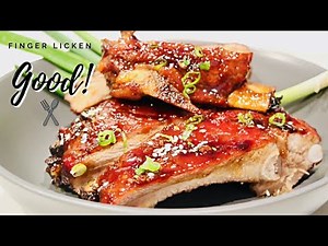 Yummy Sticky Asian Oven Baked BBQ Ribs with Homemade Sauce | ThymeWithApril