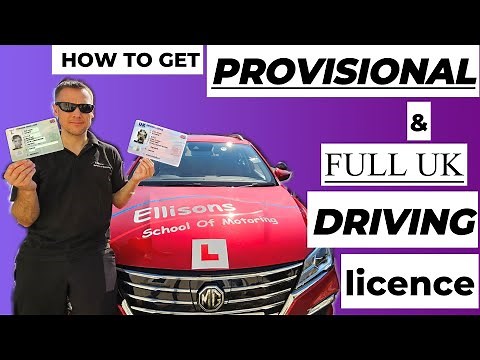 how to get a PROVISIONAL and FULL UK driving licence