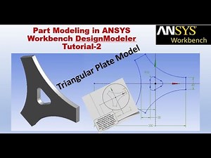 Part Modeling in ANSYS Workbench DesignModeler | Triangular Plate | Tutorial-2