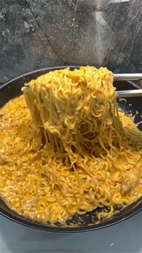 Creamy Cheesy Instant Noodles 🔥 Spicy Cheese Sauce ASMR