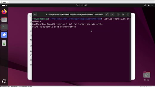 在Ubuntu编译适用于Android平台附带OpenSSL功能的FFmpeg