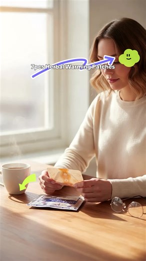 7pcs Herbal Warming Patches –heating pad cramps for knees, shoulders & back. Long-Lasting natural comfort strips.Non-Woven body sticker thermal#pain #therapy #health #Wellness #Repair