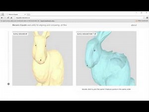 Align and compare stl files in the browser (js + three) - Stanford Bunny