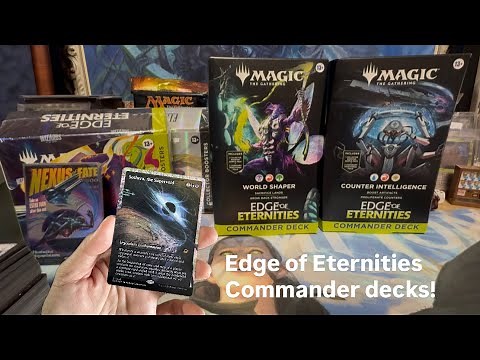 Edge of Eternities Commander deck unboxing and review. Magic the Gathering.