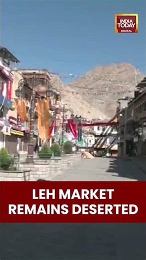 #LehMarket Deserted as Section 163 Curbs Continue Following September 24 #Violence | #shorts