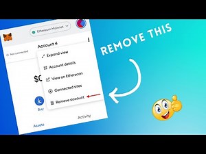 How to remove an account from MetaMask wallet