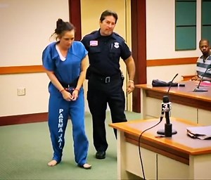 Shackled gals on Instagram: "As this inmate enters the courtroom in the humiliating jail uniform and restraints she is forced to wear she breaks down almost completely. She can't believe her life has come to this. No freedom whatsoever, forced to obey her guards, cuffs tightened around her wrists and wearing a brightly colored uniform so everyone can see she is being locked up as punishment for her crimes. She'd do anything to get her freedom back, but in the situation she's in right now there i