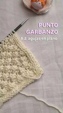 Cómo tejer el PUNTO GARBANZO a dos palitos | Punto con textura paso a paso