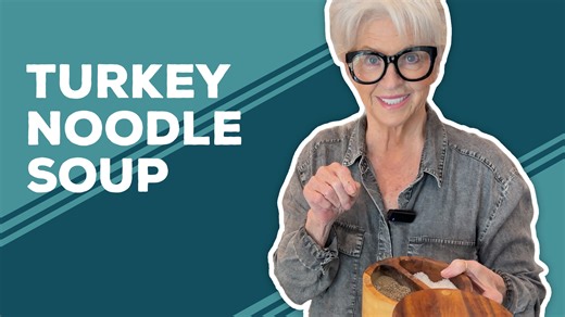 What is turkey but a really big chicken? I made a whole turkey recently, and I decided to turn the leftovers into a delicious, homemade Turkey Noodle Soup, a variation on my classic chicken noodle soup recipe: https://www.pauladeen.com/recipe/the-ladys-chicken-noodle-soup/ | Paula Deen