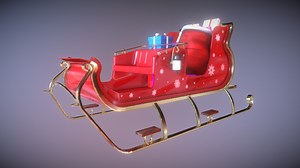 Santa Claus's Sleigh - Download Free 3D model by unleasharun