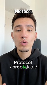 40 reactions | ‍ How to pronounce the word “protocol” correctly? Hope this video helps you understand the correct pronunciation of this word. Don’t forget to practice out loud and try to imitate my mouth as best as you can  #english #coach #pronunciation #phonetics #IPA | Alejandro - Pronunciation and Fluency Coach | Facebook