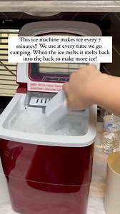 This little ice maker is super handy for summertime! It makes ice every 7 seconds so we usually get it out for get togethers. We have 1 for home and 1 for our camper. | Life Is What You Make It