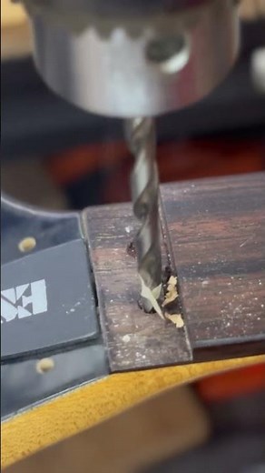 Gotoh Locking Nut Install | Wood Plugs for New Mounting Holes #floatingtrems #guitartech #guitarmods