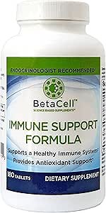 180 Tablets - 6 in 1 Immune Supplement | Vitamin C - Elderberry - Selenium - Vitamin D - Zinc and Holy Basil - Immune Defense for Adults and Kids