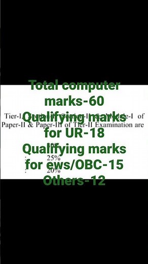 SSC CGL qualifying marks of computer for all categories. #ssc #cgl2022 #ssccgl
