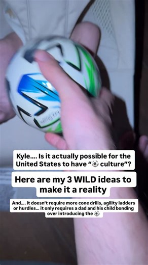 Kyle C. Wilson on Instagram: "#FootballWithDad GOAL: parents have a responsibility to develop a culture at home with their child for the sport to grow. This requires what I call a bonding investment. This leads to the 3 main goals: 1) introduce the ball (and build those basic and fundamental neural connections) 2) develop core skill (ball mastery) in time 3) play tons of 1v1 vs dad (me) All without fancy equipment, cone drills or ladders/hurdles. Just a ball, a child and dad. This is revolutiona