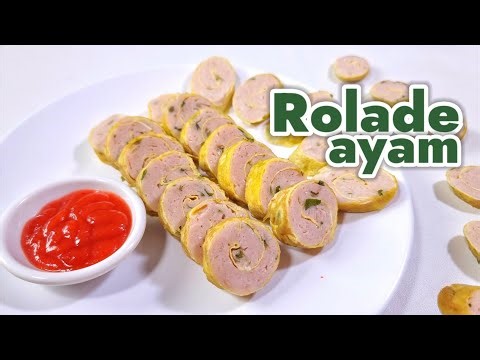 COCOK BUAT BEKAL ANAK SEKOLAH -- CARA MEMBUAT ROLADE AYAM || Dibungkus Daun Pisang Lebih Aman