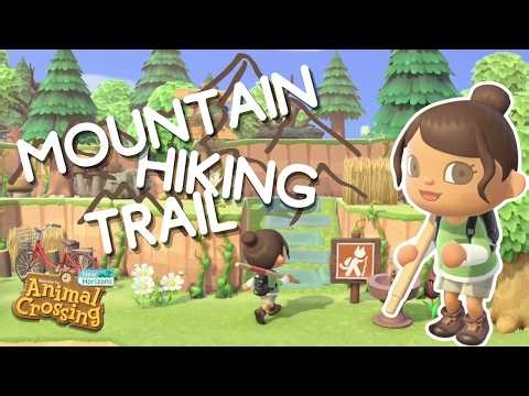 Mountain Hiking Trail Build | Forestcore Island | ACNH Let's Play | Animal Crossing New Horizons