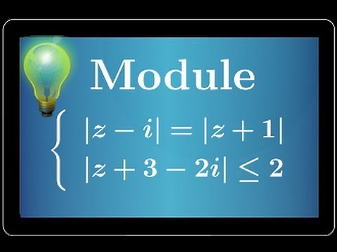 modulus of a complex number: set of points |z-i|=|z+1| and |z+3-2i|⩽2 - BAC - 💡💡💡