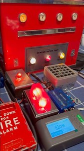 Pyr-A-Larm Demonstrator Fire Alarm unit featuring Pyrotronics MS-3 Pull and Xerotone 050 Speaker