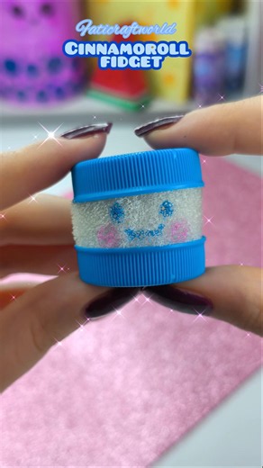 DIY fidget Clicker with bottle caps 🩵 #diy #shorts #tutorial #cinnamoroll