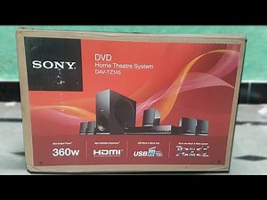 Sony DAV TZ145 Home Theater Unboxing, how to install 5 1 channel, Full review