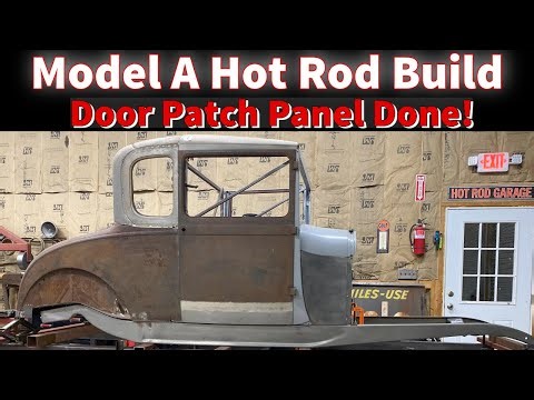 Patch panels TIG welded and done! Model A hot rod BUILD! Door rust repair PART 5.