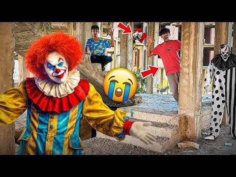تحدي الهروب من المهرجين المرعبين 🤹‍♂️🤡 دخلنا إلى أخطر منزل مهجور 💔🏚️