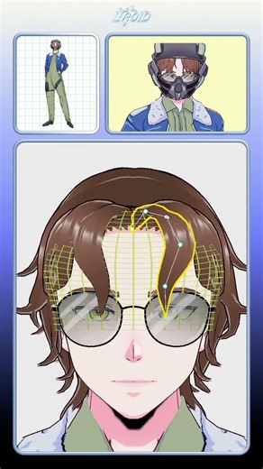 Full process of how I made this pilot 3D VTuber model in VRoid Studio out! #vroid #vtuber #process
