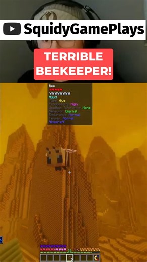 This is why you shouldn't trust me with bees 🍯 #minecraft #gaming #modded #allthemods10 #bee #fail